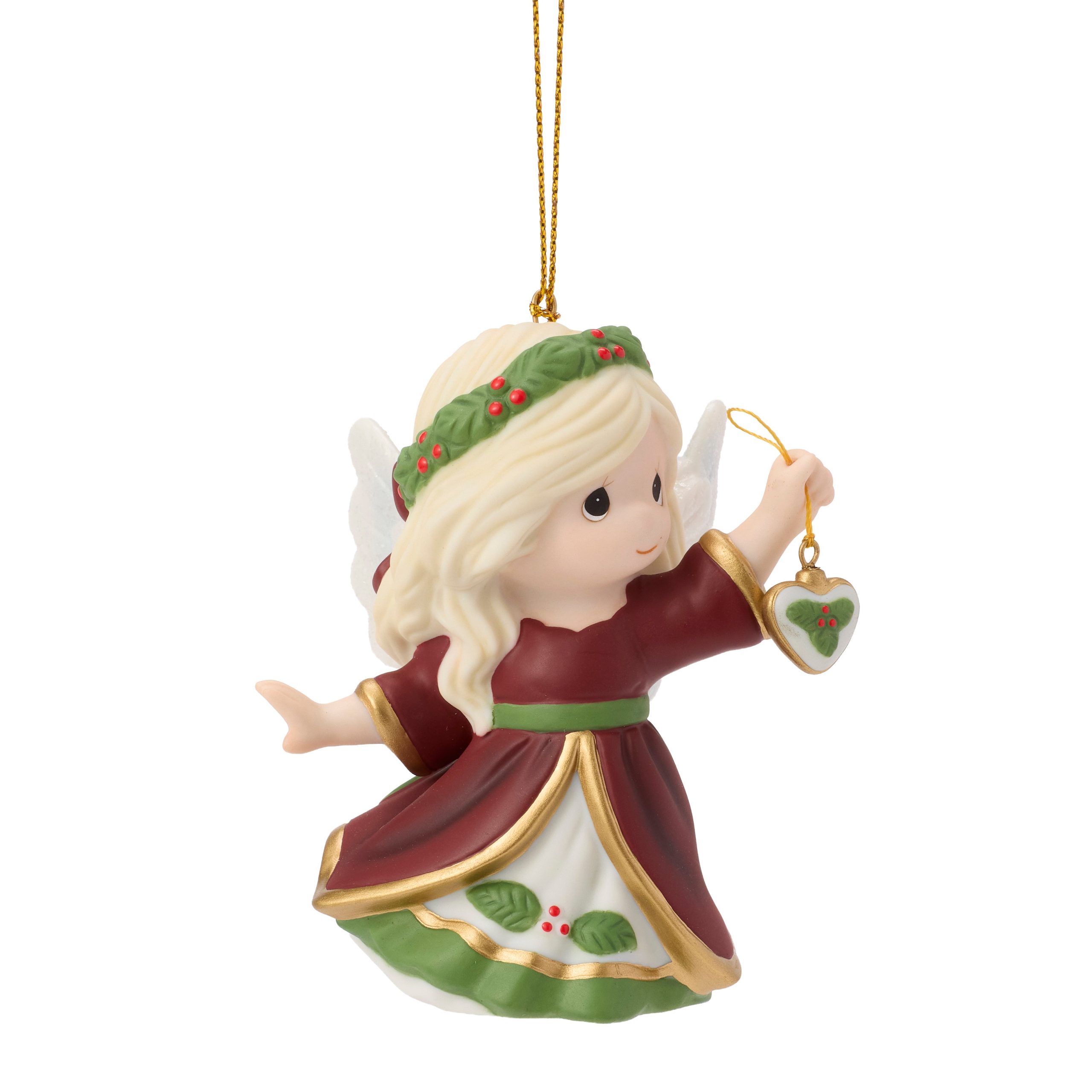 Heartfelt Christmas Wishes Annual Angel Ornament - Image 2
