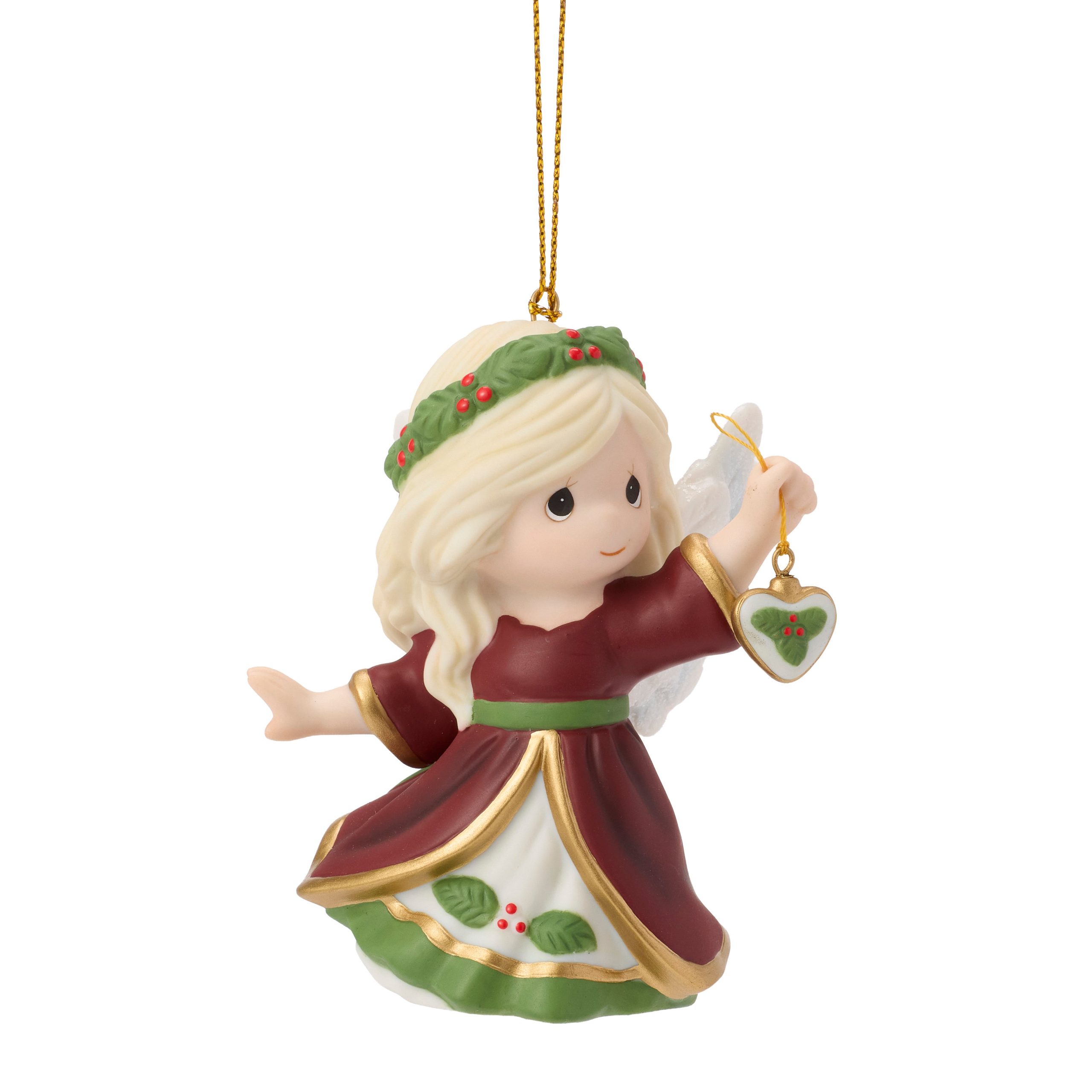 Heartfelt Christmas Wishes Annual Angel Ornament - Image 3