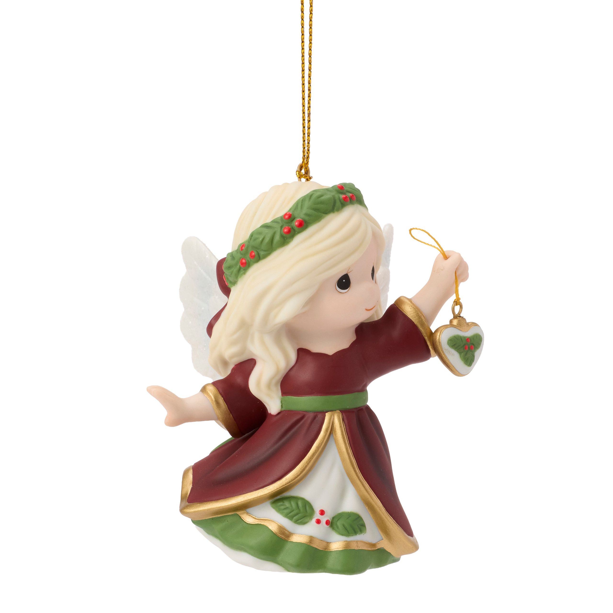 Heartfelt Christmas Wishes Annual Angel Ornament - Image 4